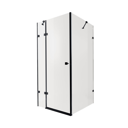 Душова кабіна Qtap Capricorn BLA1099SC6 90x90 см, скло Clear 6 мм, покриття CalcLess без піддону