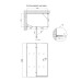 Душова кабіна Qtap Capricorn BLA10128RC6 120x80 см, скло Clear 6 мм, покриття CalcLess без піддону
