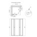 Душова кабіна Qtap Pisces CRM109-11SP5 90-105x90-105 см, скло Pear 5 мм без піддону
