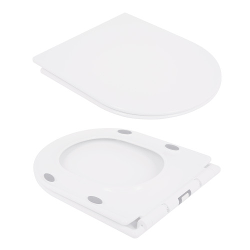 Унітаз-компакт Qtap Presto безободковий з сидінням Soft-close QT24221217AW