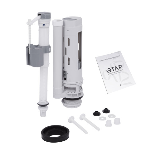 Унітаз-компакт Qtap Presto безободковий з сидінням Soft-close QT24221217AW