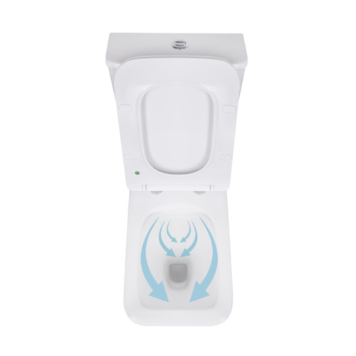 Унітаз-компакт Qtap Kalao безободковий з сидінням Soft-close QT08221213AW