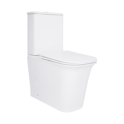 Унітаз-компакт Qtap Nando безободковий з сидінням Soft-close QT12221222AW