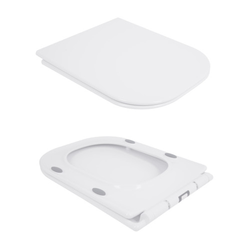 Унітаз-компакт Qtap Nando безободковий з сидінням Soft-close QT12221222AW