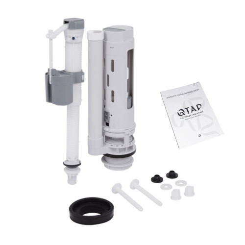 Унітаз-компакт Qtap Nando безободковий з сидінням Soft-close QT12221222AW