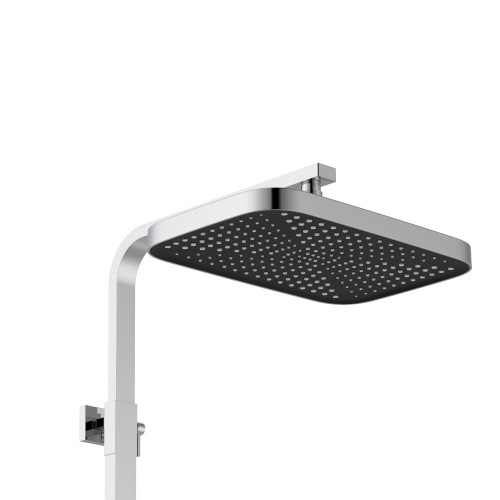 Душова система для кабіни Qtap Capricorn на три споживачі (з виливом) 53103KNC Chrome