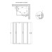Душова кабіна Lidz Wawel SC100x80.SAT.LOW.FR, скло Frost 5 мм без піддону