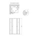Душова кабіна Lidz Wawel SC80x80.SAT.LOW.FR, скло Frost 4 мм без піддону