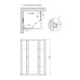 Душова кабіна Lidz Wawel SC90x90.SAT.LOW.FR, скло Frost 4 мм без піддону