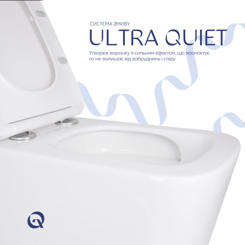 Унітаз підвісний Qtap Tern із сидінням Soft-close QT17332303ASW