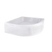 Lidz Latwa SC90x90.SAT.MID.FR Душова кабіна напівкругла, скло Frost 4 мм + Lidz Душовий піддон KAPIELKA ST90x90x26, з панеллю