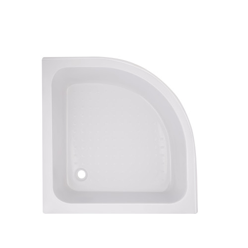 Lidz Latwa SC90x90.SAT.MID.FR Душова кабіна напівкругла, скло Frost 4 мм + Lidz Душовий піддон KAPIELKA ST90x90x26, з панеллю