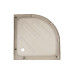 Lidz Latwa SC90x90.SAT.MID.FR Душова кабіна напівкругла, скло Frost 4 мм + Lidz Душовий піддон KAPIELKA ST90x90x26, з панеллю