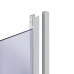 Lidz Latwa SC90x90.SAT.MID.GR Душова кабіна напівкругла, скло тон. 4 мм + Lidz Душовий піддон KAPIELKA ST90x90x26, з панеллю
