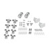 Lidz Latwa SC90x90.SAT.MID.GR Душова кабіна напівкругла, скло тон. 4 мм + Lidz Душовий піддон KAPIELKA ST90x90x26, з панеллю