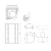 Lidz Latwa SC80x80.SAT.MID.GR Душова кабіна напівкругла, скло тон. 4 мм + Lidz Душовий піддон KAPIELKA ST80x80x26, з панеллю