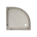Lidz Latwa SC80x80.SAT.MID.GR Душова кабіна напівкругла, скло тон. 4 мм + Lidz Душовий піддон KAPIELKA ST80x80x26, з панеллю