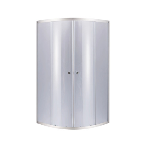 Lidz Latwa SC80x80.SAT.MID.GR Душова кабіна напівкругла, скло тон. 4 мм + Lidz Душовий піддон KAPIELKA ST80x80x26, з панеллю