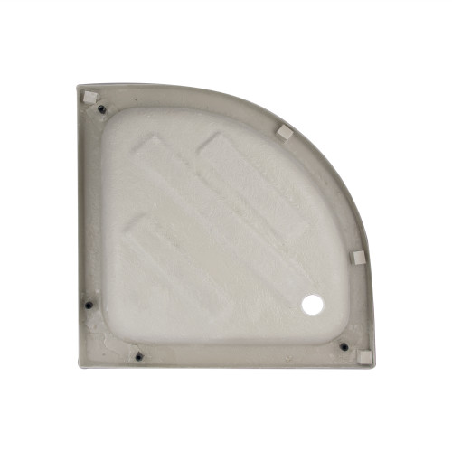 Lidz Latwa SC80x80.SAT.MID.FR Душова кабіна напівкругла, скло Frost 4 мм + Lidz Душовий піддон KAPIELKA ST80x80x26, з панеллю