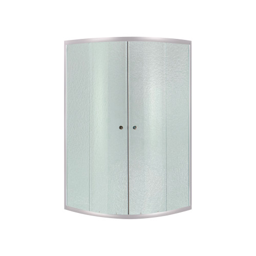 Lidz Latwa SC80x80.SAT.MID.FR Душова кабіна напівкругла, скло Frost 4 мм + Lidz Душовий піддон KAPIELKA ST80x80x26, з панеллю