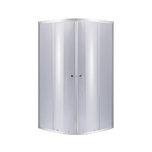 Lidz Latwa SC80x80.SAT.HIGH.GR Душова кабіна напівкругла, скло тон. 4 мм + Lidz Душовий піддон KAPIELKA ST80x80x41, з панеллю
