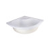 Lidz Latwa SC80x80.SAT.HIGH.FR Душова кабіна напівкругла, скло Frost 4 мм + Lidz Душовий піддон KAPIELKA ST80x80x41, з панеллю