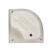 Lidz Latwa SC80x80.SAT.HIGH.FR Душова кабіна напівкругла, скло Frost 4 мм + Lidz Душовий піддон KAPIELKA ST80x80x41, з панеллю