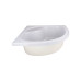 Lidz Latwa SC80x80.SAT.HIGH.FR Душова кабіна напівкругла, скло Frost 4 мм + Lidz Душовий піддон KAPIELKA ST80x80x41, з панеллю