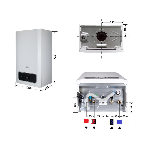 Котел газовый Thermo Alliance Ewa System 24 кВт (Одноконтурный,Condensing)