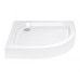 Душова кабіна Lidz Latwa SC90x90.SAT.LOW.GR, скло тон. 4 мм + Lidz Душовий піддон KAPIELKA ST90x90x14