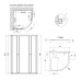 Душова кабіна Lidz Latwa SC80x80.SAT.LOW.FR, скло Frost 4 мм + Lidz Душовий піддон KAPIELKA ST80x80x14