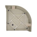 Душова кабіна Lidz Latwa SC80x80.SAT.LOW.FR, скло Frost 4 мм + Lidz Душовий піддон KAPIELKA ST80x80x14