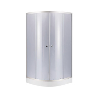 Душова кабіна Lidz Latwa SC80x80.SAT.LOW.GR, скло тон. 4 мм + Lidz Душовий піддон KAPIELKA ST80x80x14