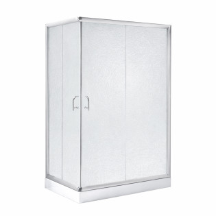 Душова кабіна Lidz Wawel SC100x80.SAT.LOW.FR, скло Frost 5 мм + Lidz Душовий піддон KAPIELKA ST100x80х14