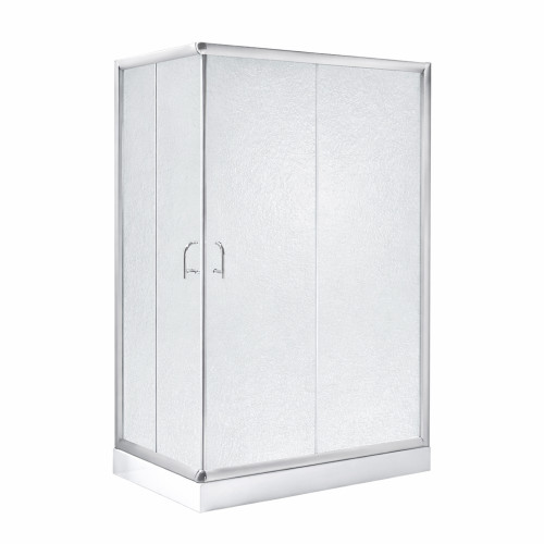 Душова кабіна Lidz Wawel SC100x80.SAT.LOW.FR, скло Frost 5 мм + Lidz Душовий піддон KAPIELKA ST100x80х14