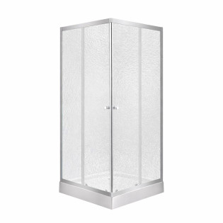 Душова кабіна Lidz Wawel SC90x90.SAT.LOW.FR, скло Frost 4 мм + Lidz Душовий піддон KAPIELKA ST90x90х14
