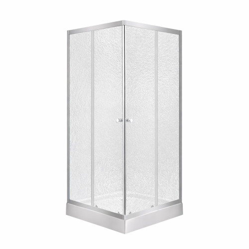 Душова кабіна Lidz Wawel SC90x90.SAT.LOW.FR, скло Frost 4 мм + Lidz Душовий піддон KAPIELKA ST90x90х14