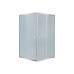 Lidz Wawel SC80x80.SAT.LOW.FR Душова кабіна квадратна, скло Frost 4 мм + Lidz Душовий піддон KAPIELKA ST80x80х14