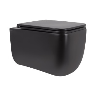 Унітаз підвісний Qtap Gemini безободковий з сидінням Soft-close QT2533076EUQMB