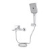 Змішувач для ванни Qtap Aries (з душовим гарнітуром) QTARI259CRM45559 Chrome