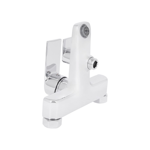 Змішувач для ванни Qtap Aries (з душовим гарнітуром) QTARI259CRM45559 Chrome