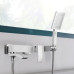 Змішувач для ванни Qtap Swan Cascada з поворотним виливом (з душовим гарнітуром) QTSWA260CRM45565 Chrome