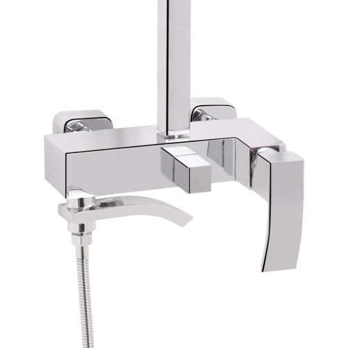 Душова система універсальна Qtap Swan Cascada на три споживачі (з виливом) QTSWA111CRM45566 Chrome