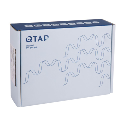 Змішувач для раковини Qtap Swan Cascada QTSWA270CRW45568 Chrome/White