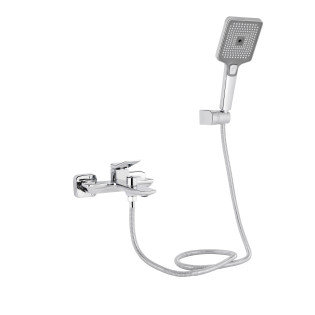 Змішувач для ванни Qtap Presto (з душовим гарнітуром) QTPRE259CRM45574 Chrome