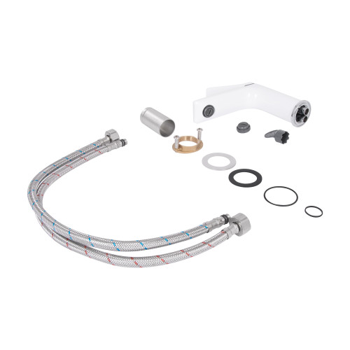 Змішувач для раковини Qtap Presto QTPRE270CRW45576 Chrome/White