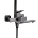 Душева система універсальна Qtap Presto на три споживачі (з виливом) QTPRE111GRP45585 Gunmetal Black