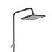 Душева система універсальна Qtap Presto на три споживачі (з виливом) QTPRE111GRP45585 Gunmetal Black