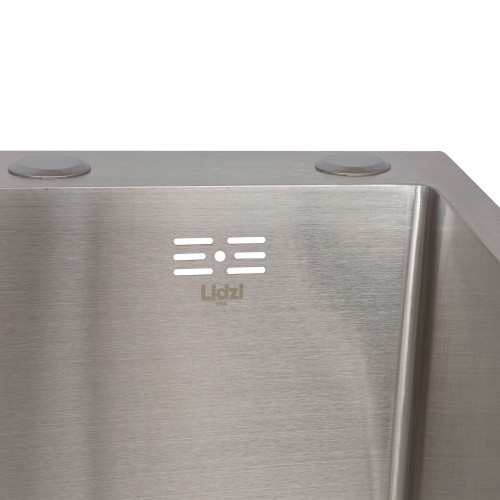Мийка для кухні інтегрована Lidz Handmade H6350L крило зліва (LDH6350BRUL45588) Brushed Steel 3,0/1,0 мм