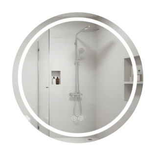Дзеркало Qtap Mideya R800 з LED-підсвічуванням Touch, з антизапотіванням, диммером QT2078NCR8080W